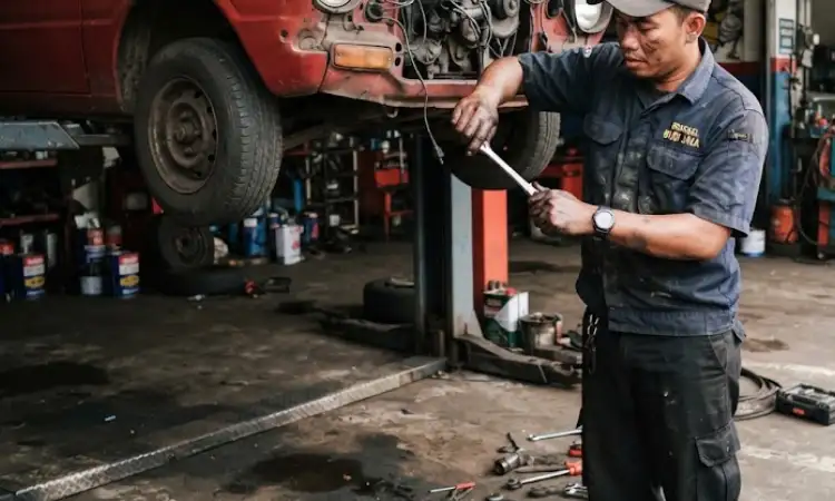 Ciri-ciri bengkel mobil nakal, Sumber; AI