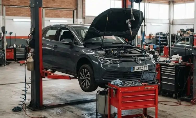 Langkah aman servis mobil, Sumber: AI