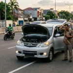 Mesin mobil mati, Sumber: AI