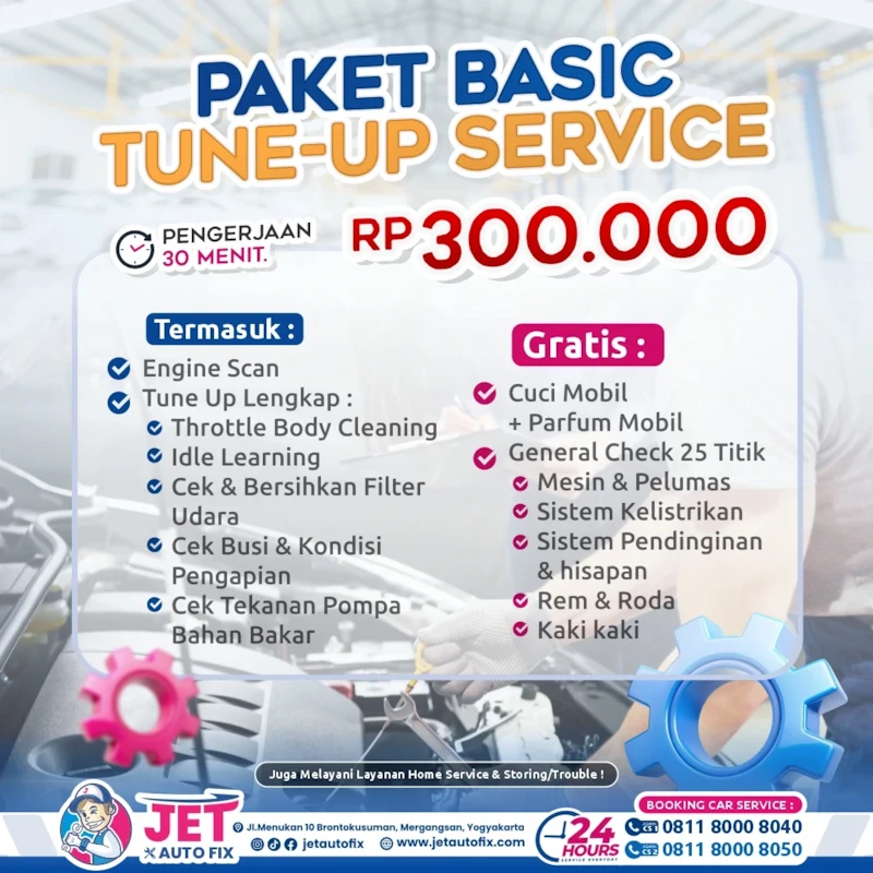 Paket Tune Up Basic - Tune Up Mobil Jogja